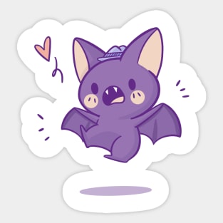 Cute Bat With a Hat Sticker